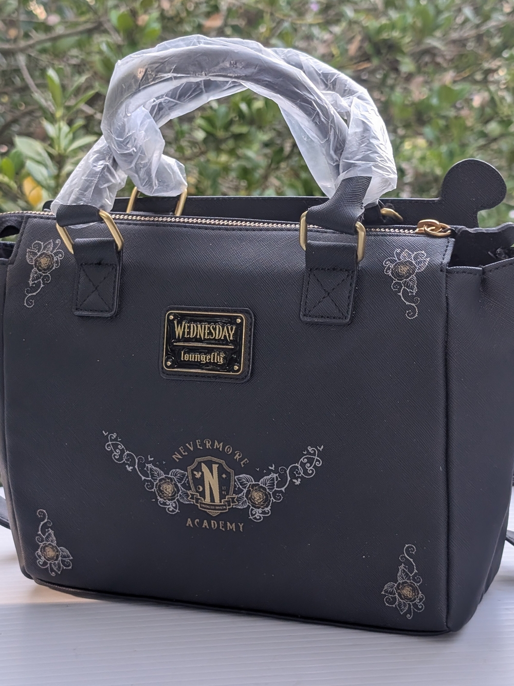 *NWT* Loungefly "Wednesday" Black Typewriter Handbag - Picture 8 of 16